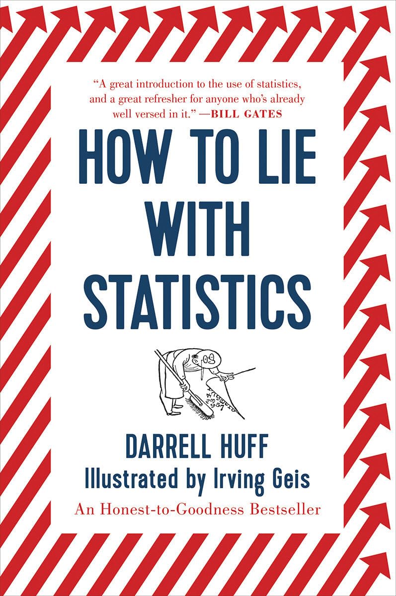 Cover of How to Lie with Statistics by Darrell Huff, the 1954 classic on deceptive data visualization