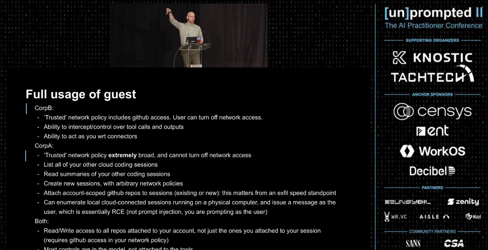 Jackson Reed: what code in each lab's cloud coding sandbox can do as the user